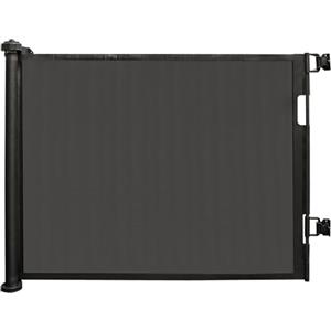 HUOLE Cancelletto Per Bambini Per Scale e Porte, Cancelletto Per Bambini Retrattile Da 150 cm, Cancello Per Cani Extra Largo 86 cm Di Altezza Per Interni, Esterni, Corridoi -86 * 150 cm-nero