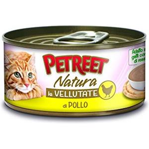 Petreet Vellutate Pollo - Cibo Umido per Gatti Adulto in Crema 70g, Ideale per Gatti con Problemi di Masticazione