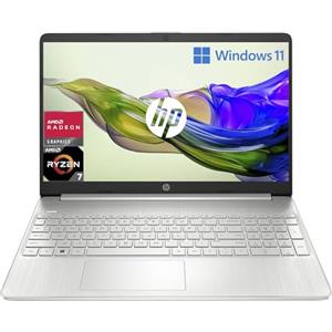 HP Laptop 15s-eq2018sl, AMD Ryzen 7-5700U, RAM 16GB DDR4, SSD 512 GB, AMD Radeon Integrated, Display 15,6" FHD, Antiriflesso, Ultraslim, Wi-Fi, Lettore di Schede, Windows 11, Argento