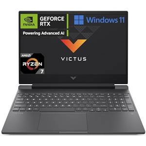 HP Victus 15-fb2001sl Notebook, AMD Ryzen 7-8845HS, RAM 16GB, 1TB SSD, Display 15.6 FHD Antiglare IPS 300 nits 144Hz, NVIDIA RTX4060 8GB, 3 Mesi di PC Game Pass Inclusi, Webcam TNR, Windows 11, Grigio