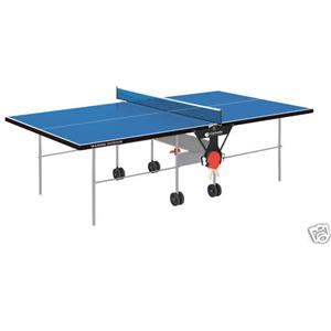 Garlando Tavolo da Ping Pong Training Outdoor Blu - Pieghevole con 4 Racchette e 18 Palline
