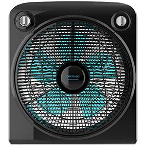 Cecotec EnergySilence 6000 PowerBox Ventilatore da pavimento. 50 W, 5 Lame da 30 cm di diametro, 3 Velocità, Motore in Rame (Nero)