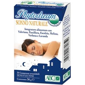 Phytodream Melatonina Sonno Naturale - Integratore Alimentare 30 Compresse Orosolubili per un Sonno Rilassante
