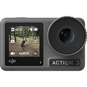 DJI Osmo Action 3 Combo Standard - Camera 4K con FOV grandangolare, HorizonStady, resistente al freddo, montaggio verticale a sgancio rapido, impermeabile fino 16 m, doppio touchscreen