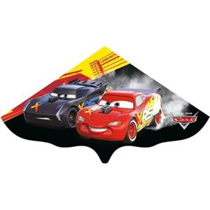 Günther Flugspiele 1182 - Aquilone per bambini Disney Cars Lightning McQueen, pronto al volo, monofilo in robusto foil dai 4 anni poi