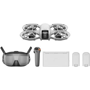 DJI Neo Combo Motion Fly More, mini drone con fotocamera UHD 4K per adulti, 135g drone che vola da solo e ti segue, decollo dalla mano, tracciamento del soggetto, con RC Motion 3 e 3 batterie