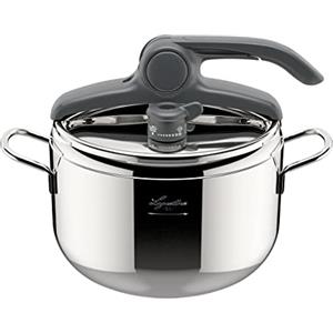 Lagostina Irradial Control Pentola A Pressione 5 L In Acciaio Inox 18/10 Ã˜ 22 Cm, Pentola Induzione E Gas, Coperchio Con Apertura Facilitata, Fondo Irradial Plus Triplo Strato