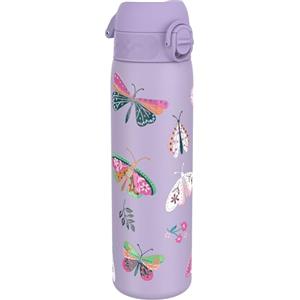 Ion8 Borraccia Termica in Acciaio Isolato, 500ml, a Prova di Perdite, Facile da Aprire, Serratura Sicura, Lavabile in Lavastoviglie, Maniglia per il Trasporto, Facile Pulizia,Farfalla Selvaggia
