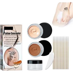 Eazerom 26 Correttore del Tatuaggio, Concealer Impermeabile per Cicatrici, Professsionale Copertura Completa