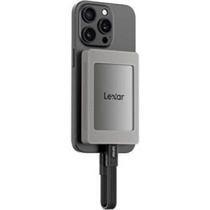 Lexar ES4 1TB SSD Esterno Portatile con Set Magnetico, Portatile SSD USB3.2 Gen2, Fino a 1050 MB/s in Lettura, Compatibile con iPhone 15/16/PC/Mac/Laptop Type-C/Tablet/PS5/PS4