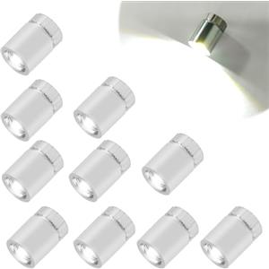 Yuio 10pcs Mini Luce LED, Piccola Lampada Giocattolo, Luce LED Piccola Con Batteria, LED Decorative per Modello in Miniatura per Giocattoli Case Delle Bambole Modelli Artigianali(Luce Bianca)