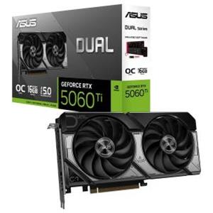 ASUS Dual GeForce RTX 5060 Ti 16GB GDDR7 OC Edition DLSS4 1*HDMI/3*DisplayPort PCi Ex 5.0 16x