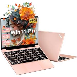 bvate 2025 PC Portatile Win 11 Computer 14 Pollici Metal Shell Notebook 256GB Supporta l' espansione 1TB SSD 2.4G+5G 1080P con mouse senza fili & & Film in lingua siliconica per tastiera(Italiana)-Oro rosa