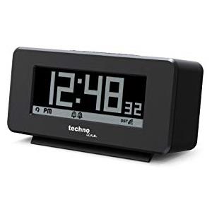 techno line Technoline WT295 - Radiosveglia con display positivo e negativo, 120 x 57 x 45 mm, colore: Nero opaco