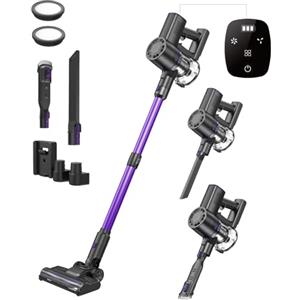 Vexilar V8PRO Aspirapolvere Senza Fili Potente,40Min Scopa Elettrica Senza Fili Potente,Aspirapolvere Portatile,Aspirapolvere Senza Sacco, Aspirapolvere Senza Filo per Pulizia Domestica/Pavimento