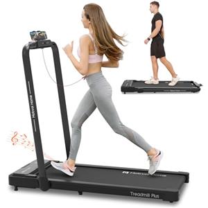 Mobvoi Home Treadmill Plus AI Intelligente Tapis roulant pieghevole 3 in 1 Tappetino da passeggio 1-12 km/h Walking Pad Compatto sotto la scrivania Corsa Ampia area di corsa 42 cm TicSports APP 120kg