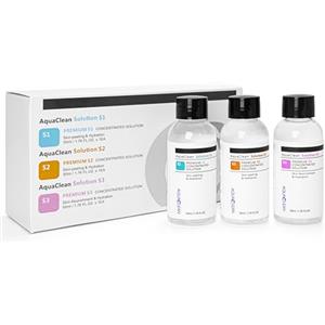 Elitzia Aqua Peeling Hydra Facial Serum 50ml Liquido di pulizia profonda Ossigeno Liquido Acqua di pulizia Disinfettante Utilizzare per la macchina Hydro Facial Elitzia ETLB245 ETQY1104 Set di 3 Bottiglie