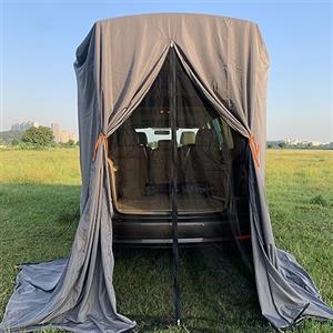 SA&MC Tenda impermeabile, nera, portatile per bicicletta, WC, doccia, dormire, spiaggia, nuoto, L: 1,5 x 1,5 x 2,3 m, 6 picchetti