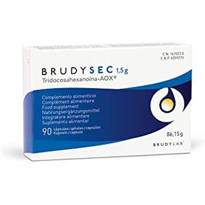 BRUDYLAB - Brudy Sec 1,5G - Omega-3 EPA DHA - Vitamine e Minerali per la Vista - Salute degli Occhi - Contribuisce al Mantenimento di una Vista Normale - 90 Capsule