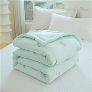 DOTBUY-SHOP Trapuntino Copriletto Estivo Primaverile, Cotone Trapunta Leggera, Modello Arcobaleno Copriletto Trapuntato per Letto Singolo, Letto Matrimoniale (Agua,110x150cm)