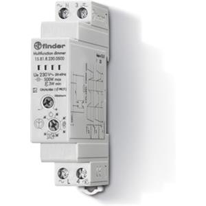 Finder Dimmer (varialuce) Elettronico Tipo 15.81 modulare. Compatibile con lampade a risparmio energetico, compatte fluorescenti dimmerabili (CFL) o LED dimmerabili