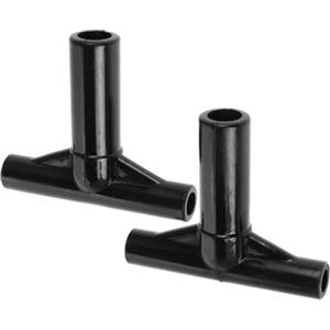 TOYANDONA 2 pezzi di copertura per tubo trampolino di ricambio per tubo trampolino, ricambio per tubo trampolino, manicotto per tubo trampolino, connettore a forma di T, colore nero