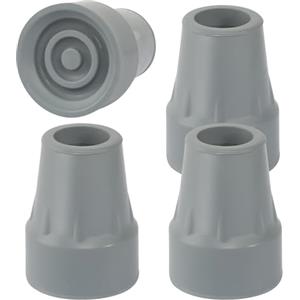 YGKYMVW Puntali in Gomma19mm, 4 Pezzi Piede in Gomma per Stampelle Antiscivolo Gommini per Stampelle, Tampone in Gomma Bastoni da Passeggio Punte in Gomma Accessorio per Canna