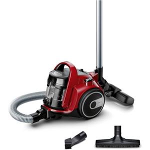 Bosch BGC05AAA2 Aspirapolvere a Traino Senza Sacco con Filtro Igienico PureAir, Design Compatto, Potente, Rosso