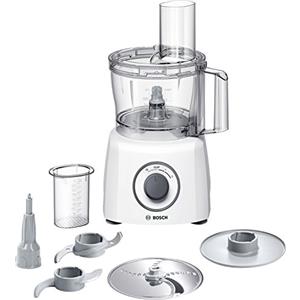 Bosch MultiTalent 3 Robot da Cucina Multifunzione Compatto - Oltre 20 Funzioni, 800 W, 2 Velocità, Ciotola 2,3 l, Disco per Affettare, Tagliare e Grattugiare, Lama per Impastare e Disco per Montare