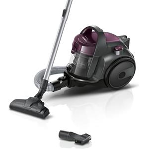 Bosch BGC05AAA1 Aspirapolvere a Traino Senza Sacco con Filtro Igienico PureAir, Design Compatto, Potente, Viola