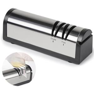 SWAWIS Affilacoltelli Elettrico Affila Coltelli Affilacoltelli Professionale Knife Sharpener per Molatura Grossolana, Fine e Lucidatura