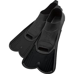 Cressi Light, Pinne Corte Leggere e Potenti per Nuoto/Snorkeling Unisex, Grigio/Nero, 43/44 EU