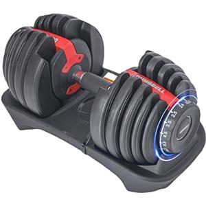 Endless Peso regolabile del manubrio: 2,5 kg - 24 kg. Materiale nero e rosso: ferro + polipropilene + nylon 5-in-1 regolabile peso manubrio per fitness, allenamento e palestra.