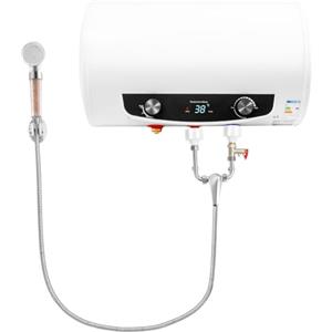 FUROMG Scaldacqua elettrico istantaneo, potenza di riscaldamento, 2 kW, boiler con set doccia, scaldabagno istantaneo per doccia, 35 l