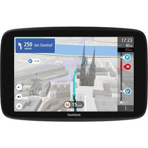 TomTom Navigatore per auto GO Navigator (schermo extra large da 7, traffico in tempo reale, 12 mesi di avvisi autovelox, mappe europee, aggiornamenti Wi-Fi, servizi Premium, supporto Click-and-drive)