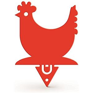 Alubox 98ZZINOGALLINARO Porta Spirale Antizanzare da Piantare Gallina, Rosso