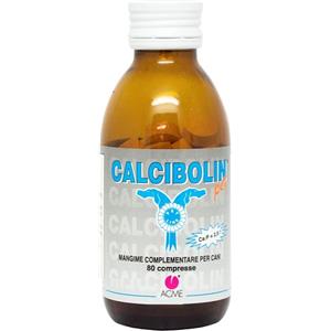 ACME Calcibolin Pet - Mangime Complementare per Cani 80 Compresse per Salute Ossea e Crescita