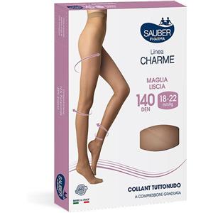 Sauber Charme AT140 Tutton M 4 - Collant Tuttonudo 140 Denari Medio, Maglia Liscia, Compressione Graduata