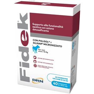 NEXTMUNE Fidek 40 Compresse 1,5 g - Alimento Complementare per Cani oltre 15 kg con Azione Detossificante