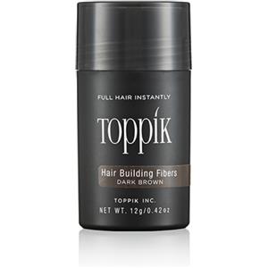 Toppik Hair Building Fibers - Trattamento per Capelli Diradati, Colore Castano Scuro (Dark Brown), 12 g
