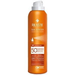 Rilastil Sun System Spray Corpo SPF 50 - Tocco Secco, Ultraleggero, 200 ml