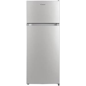 Candy Double Door, CDG1S514ES, Frigorifero a libera installazione, 242 Litri, 41 dB, Silver, AxLxP 143x55x55 cm [Classe di efficienza energetica E]