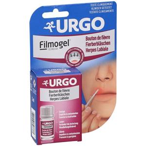 URGO HERPES LABIALE Cerotto Liquido 3 ml - Trattamento efficace per herpes labiale, pronto all'uso, favorisce la guarigione e applicabile sotto il rossetto