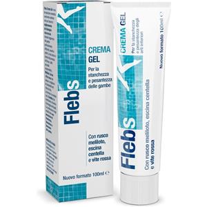 Polifarma Benessere Flebs Crema Gel 100 ml - Con rusco, meliloto, escina, centella e vite rossa per gambe leggere