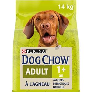 Purina Dog Chow Adult Agnello 14 kg - Crocchette per Cani Adulti, Senza Coloranti e Conservanti Artificiali, Formula Completa e Bilanciata