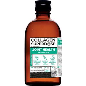 Minerva Research Labs Collagen Superdose Joint Health 300 ml - Integratore per Articolazioni con Collagene, Glucosamina e MSM al Gusto di Mela e Mango