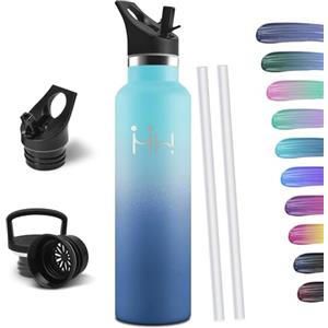 HoneyHolly Borraccia Termica 1 Litro, Senza BPA, Borraccia Termica, Sottovuoto a Doppia Parete, Bottiglia Termica, 18/8 Acciaio Inox, Borracce Termiche, Borraccia per Palestra, Sport, Bici