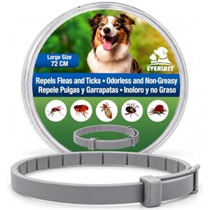 Tempotech Collare Antiparassitario per Cani - 8 Mesi di Protezione contro Pulci, Zecche, Zanzare e Acari - Efficace e Sicuro 100% Naturali