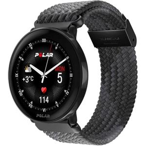 Polar Smartwatch con GPS per Fitness e Benessere, Display AMOLED, Activity Tracker 24/7, allenamenti Personalizzati e Guida vocale in Tempo Reale, Nero Braidedyarn Blk, S-L, Ignite 3