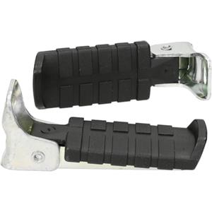 BOBIKE 8015300002 - Poggiapiedi pieghevole universale di ricambio per sedia modello uno junior a colori Nero